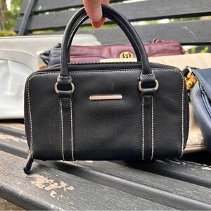 Vintage 90’s/00’s Rosetta black leather double sided wallet mini purse